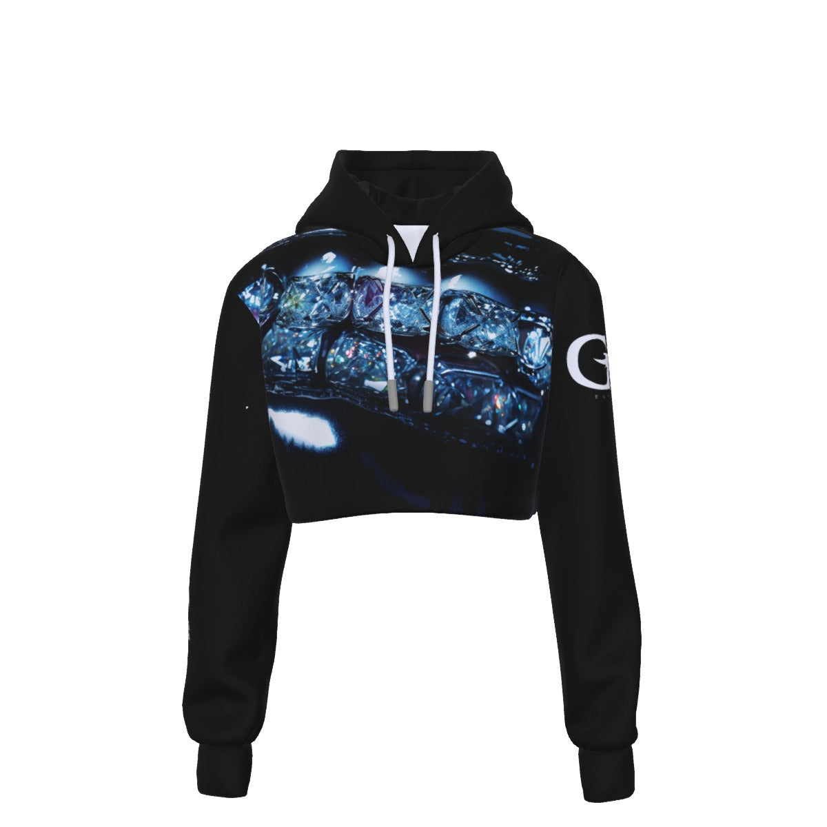 All-Over Print Women's Crop Top Hoodie