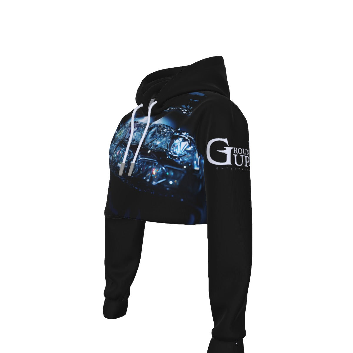 All-Over Print Women's Crop Top Hoodie