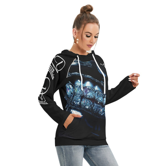 All-Over Print Women's Hoodie With Double Hood